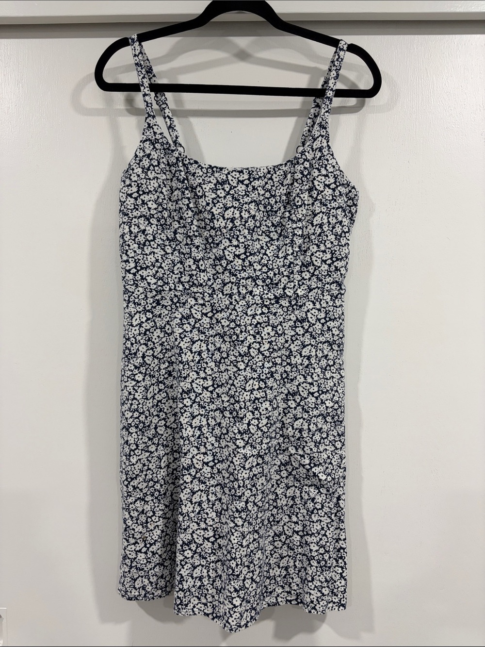 Old Navy Navy and White Floral Slip Dress